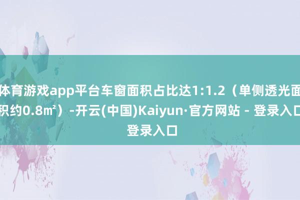 体育游戏app平台车窗面积占比达1:1.2（单侧透光面积约0.8㎡）-开云(中国)Kaiyun·官方网站 - 登录入口