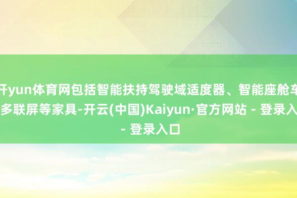 开yun体育网包括智能扶持驾驶域适度器、智能座舱车载多联屏等家具-开云(中国)Kaiyun·官方网站 - 登录入口